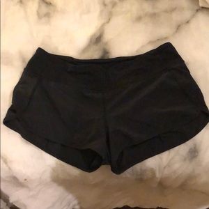Size 8 Black Lululemon Hotty Hot Shorts